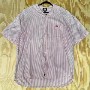 Vintage y2k ecko pinstripe button up t-shirt